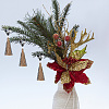 Christmas Theme Wood Beaded Napkin Ring AJEW-AB00032-7