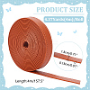 4M Flat Imitation Leather Cord LC-WH0011-03A-02-2