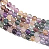 Natural Colorful Fluorite Beads Strands G-C261-A01-4mm-4