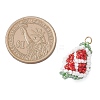 Glass Seed Beaded Fruit Pendants PALLOY-MZ00894-01-2
