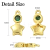 30Pcs Brass Micro Pave Cubic Zirconia Pendants ZIRC-CJ0001-17-2