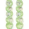 Electroplate Baking Paint Transparent Glass Beads Strands GL-CBA17FF-01D-3