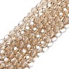 Electroplate Transparent Glass Beads Strands EGLA-A035-T8mm-A22-1