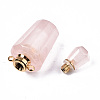 Faceted Natural Rose Quartz Pendants G-T131-14G-4