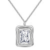 SHEGRACE Rhodium Plated 925 Sterling Silver Pendant Necklaces for Women JN963A-1