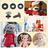 60Pcs 6 Styles Plastic Doll Craft Eyelid Accessories DOLL-GA0001-29-5