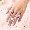 Opaque Acrylic Finger Rings RJEW-Q162-001C-2