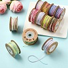 4 Rolls 4 Colors Segment Dyed Macrame Cotton Cord OCOR-YW0001-27B-4