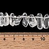 Natural Quartz Crystal Rock Crystal Beads Strands GG-CBADF20-A11-4