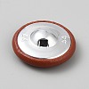 PU Leather Buttons BUTT-WH0028-99B-2