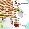 12Pcs 6 Style Natural Gemstone Charms G-FW0001-24-4