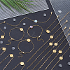 16Pcs 304 Stainless Steel Paperclip Chain Satellite Chain Bracelet Making BJEW-SP0001-32B-4
