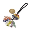 Chakra Natural Mixed Gemstone Pendant Decorations HJEW-TA00028-4