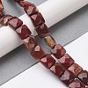 Natural Red Rainbow Jasper Beads Strands G-K359-B08-01-2