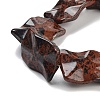 Natural Mahogany Obsidian Beads Strands G-Z061-E05-06-4