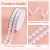 2 Rolls 2 Styles Heart & Flower Polyester Lace Ribbon OCOR-PH0004-66A-4
