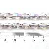 Electroplate Transparent Glass Beads Strands EGLA-M032-03A-HR03-2