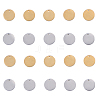 20Pcs 2 Colors 304 Stainless Steel Stamping Blank Tag Charms STAS-CJ0001-155-1