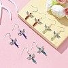 4 Pairs 4 Styles Natural Mixed Gemstone Fairy Dangle Earrings EJEW-TA00326-2