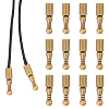 12Pcs Alloy Cord Ends FIND-CA0009-70AB-1