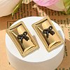 304 Stainless Steel Acrylic Stud Earrings for Women STAS-Z117-06G-2