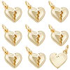 10Pcs Brass Pendants KK-BBC0022-99B-1