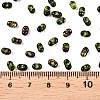 Picasso Spray Painted Glass Seed Beads SEED-T006-04-19-4