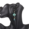 Synthetic Turquoise Dangle Earrings EJEW-MZ00669-03-3