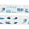 Spray Wave Waterproof PET Decorative Stickers DIY-Q052-02A-1