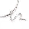 2.5MM 304 Stainless Steel Herringbone Chain Necklaces NJEW-N058-01A-P-2
