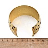 Hammered Brass Enamel Cuff Bangles BJEW-A163-05G-5
