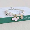 Cute Cartoon Airplane Alloy Enamel Three Layer Multi-strand Charm Bracelets for Women TU6041-6-1