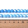 Anti-Tarnish Electroplate Glass Beads Strands EGLA-T021-8mm-15-15-4