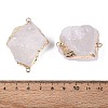 Raw Rough Natural Quartz Crystal Nuggets Connector Charms G-Q606-08A-3
