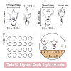 20Sets 2 Styles Alloy Swivel Clasps FIND-SC0011-12-2