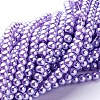 Glass Pearl Beads Strands X-HY-4D-B25-2