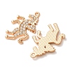 Alloy Rhinestone Pendants RB-CBAA987-03KCG-2