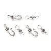 Tibetan Style Alloy S-Hook Clasps TIBE-L003-031AS-1