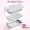 80Pcs Slide Top Tinplate Trinket Storage Boxes CON-WA0001-03-2