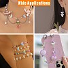 80Pcs 8 Colors Electroplate Handmade Lampwork Beads LAMP-CJ0003-04-7