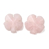 Natural Rose Quartz Carved Clover Display Decorration GG-CBA6D08-D01-1