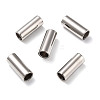 Tarnish Resistant Smooth 304 Stainless Steel Magnetic Clasps with Glue-in Ends LS-STAS-H402-21P-5mm-1