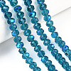 Electroplate Glass Beads Strands LS-EGLA-A034-T2mm-L25-4