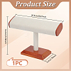 T-Shaped Bar Wood Covered with Faux Suede Bracelet Display Stands BDIS-WH0007-07A-3