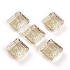 Embossed Glass Rhinestone Pendants GLAA-J101-03A-001PS-1