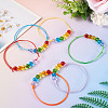 6Pcs Glass Beads Bracelets BJEW-TAC0038-6