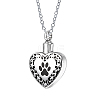 Non-Tarnish Heart with Word Shape Stainless Steel Pendant Necklaces with Cable Chains KI1843-3-1