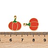 Vegetables 304 Stainless Steel Enamel Charms STAS-C137-02A-G-3