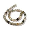 Natural Green Rutilated Quartz Beads Strands G-D481-11B-3