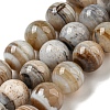 Natural Banded Agate Beads Strands G-NH0023-B01-02-1